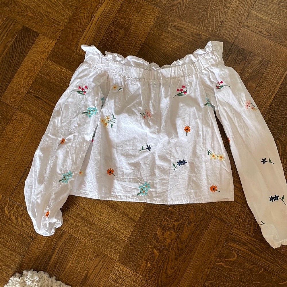 Off the shoulder floral top